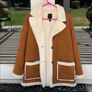 super warm and fuzzy retro style coat!